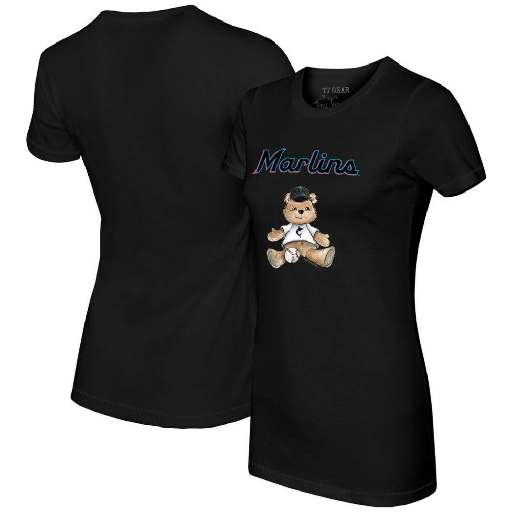 Miami Marlins Tiny Turnip Women's Teddy Boy T-Shirt - MLB