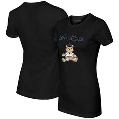 Miami Marlins Tiny Turnip Women's Teddy Boy T-Shirt - MLB
