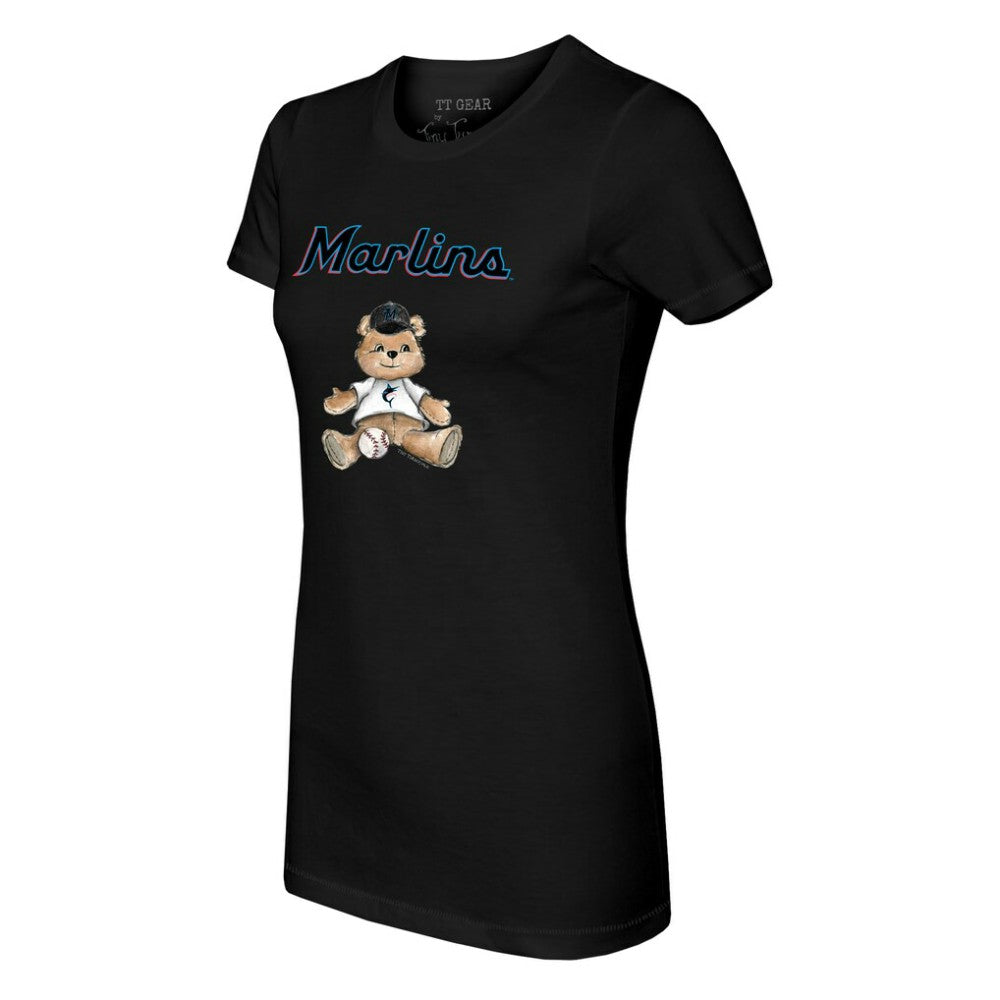 Miami Marlins Tiny Turnip Women's Teddy Boy T-Shirt - MLB