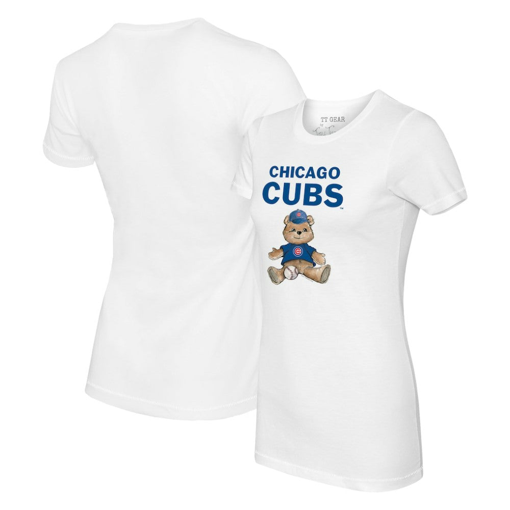 Chicago Cubs Tiny Turnip Women's Teddy Boy T-Shirt - MLB