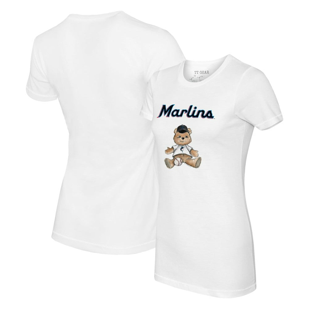 Miami Marlins Tiny Turnip Women's Teddy Boy T-Shirt - MLB