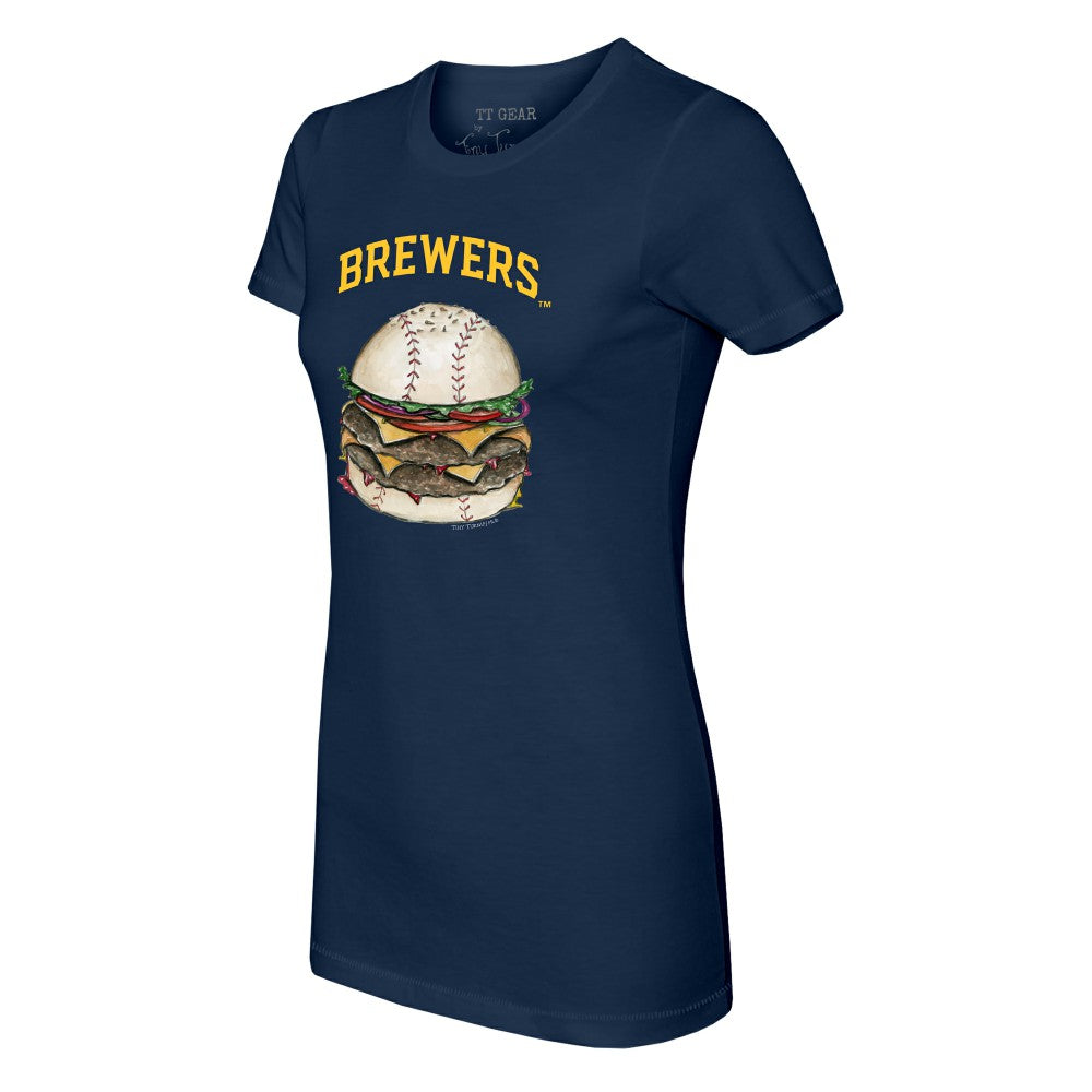 Milwaukee Brewers Tiny Turnip Women's Burger T-Shirt - MLB