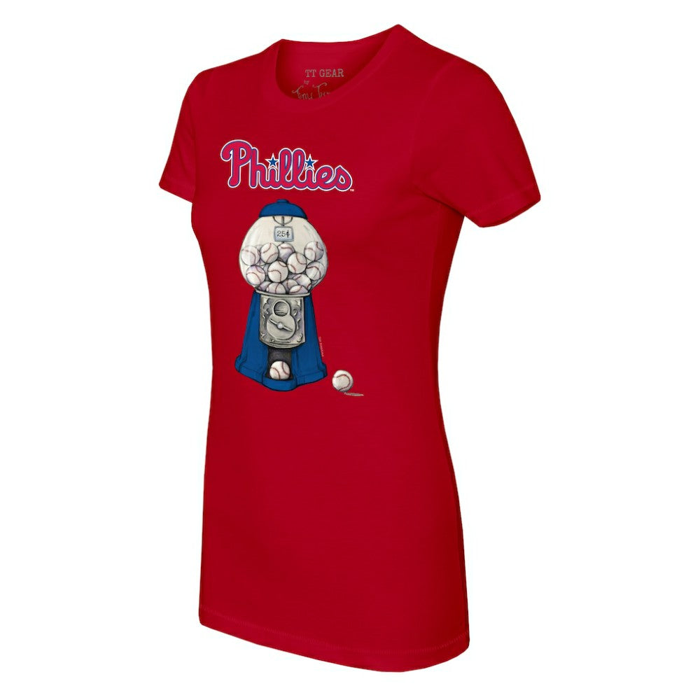 Philadelphia Phillies Tiny Turnip Women's Gumball Machine T-Shirt - MLB