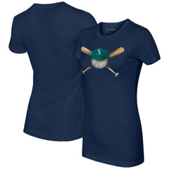 Seattle Mariners Tiny Turnip Women's Hat Crossbats T-Shirt - MLB