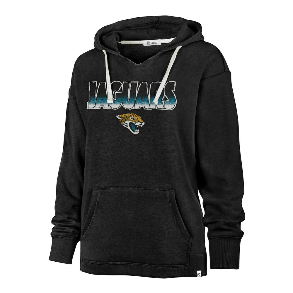 Jacksonville Jaguars '47 Women's Color Rise Kennedy Pullover Hoodie Black | 47 brand