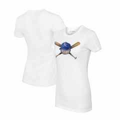 Kansas City Royals Tiny Turnip Women's Hat Crossbats T-Shirt - MLB