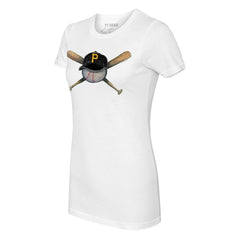Pittsburgh Pirates Tiny Turnip Women's Hat Crossbats T-Shirt - MLB