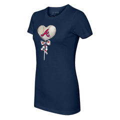 Atlanta Braves Tiny Turnip Women's Heart Lolly T-Shirt - MLB