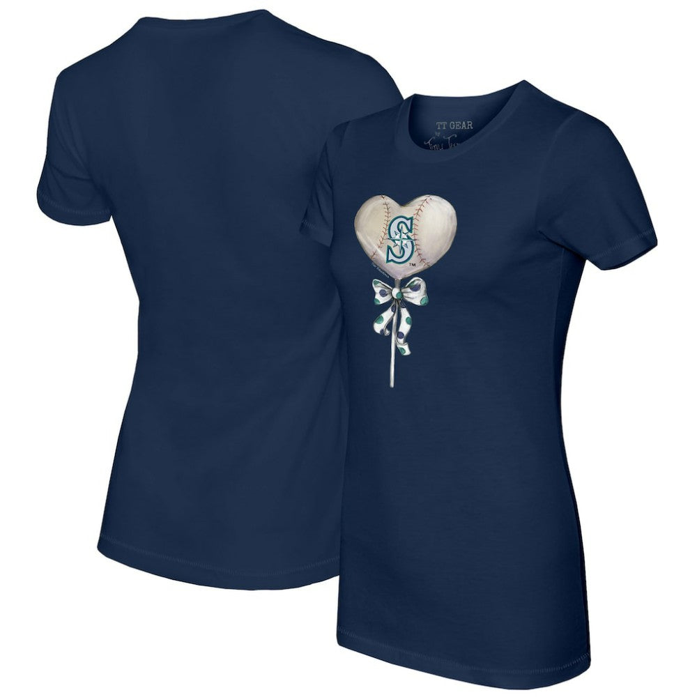 Seattle Mariners Tiny Turnip Women's Heart Lolly T-Shirt - MLB