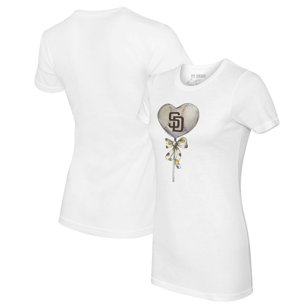 San Diego Padres Tiny Turnip Women's Heart Lolly T-Shirt - MLB