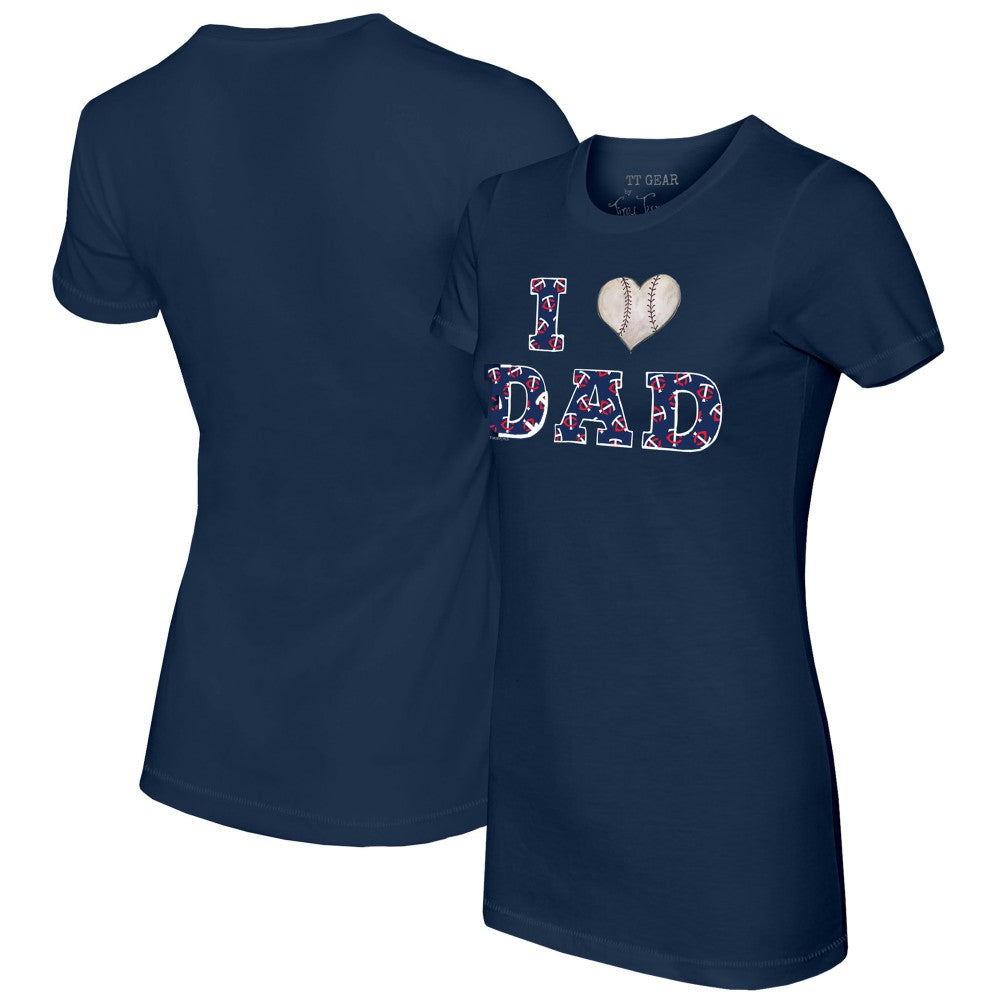 Minnesota Twins Tiny Turnip Women's I Love Dad T-Shirt - MLB