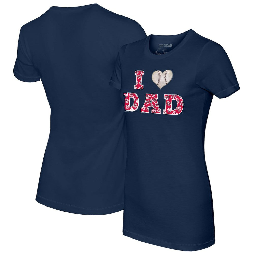 Washington Nationals Tiny Turnip Women's I Love Dad T-Shirt - MLB