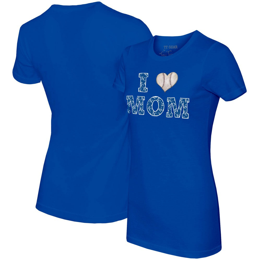 Kansas City Royals Tiny Turnip Women's I Love Mom T-Shirt - MLB
