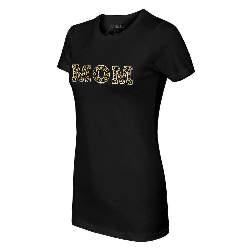 Pittsburgh Pirates Tiny Turnip Women's Logo Mom T-Shirt - MLB