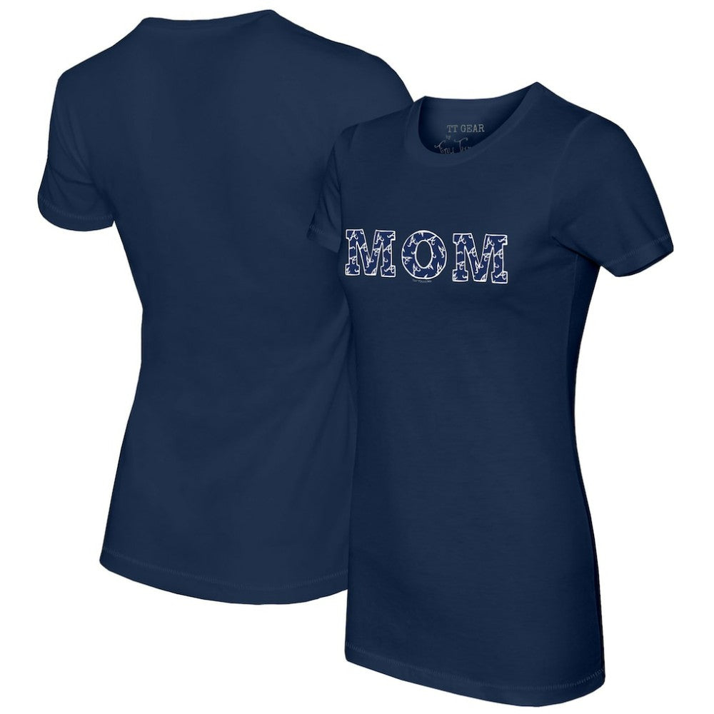 Atlanta Braves Tiny Turnip Women's Logo Mom T-Shirt - MLB