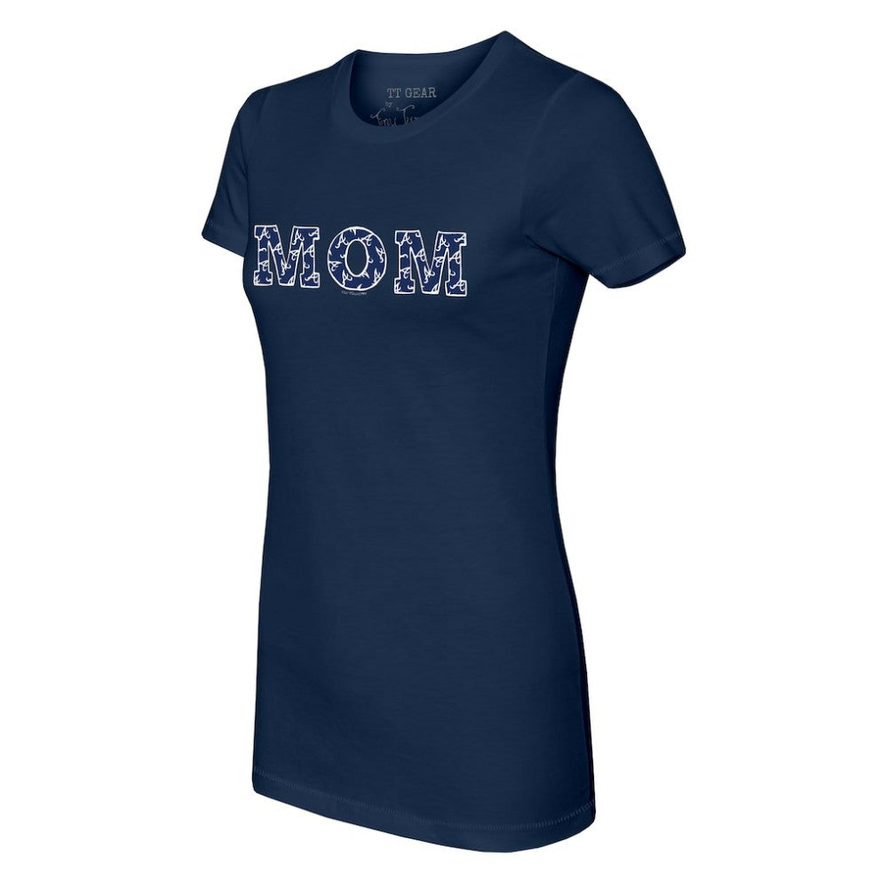 Atlanta Braves Tiny Turnip Women's Logo Mom T-Shirt - MLB