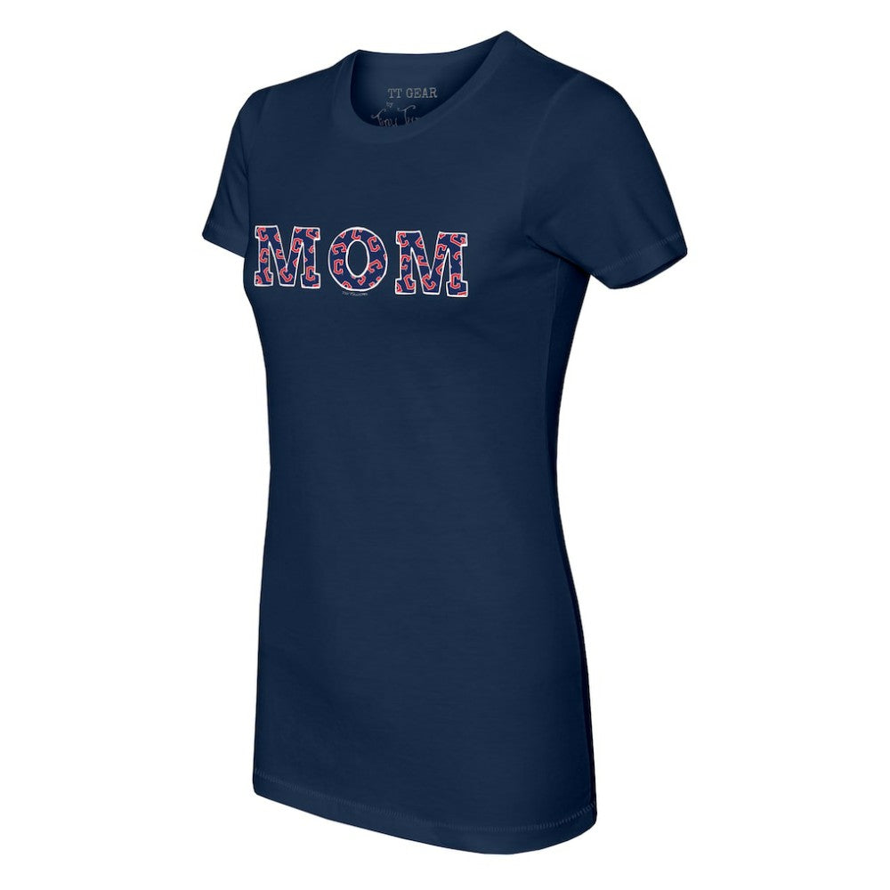 Cleveland Guardians Tiny Turnip Women's Logo Mom T-Shirt - MLB