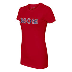 Boston Red Sox Tiny Turnip Women's Logo Mom T-Shirt - MLB