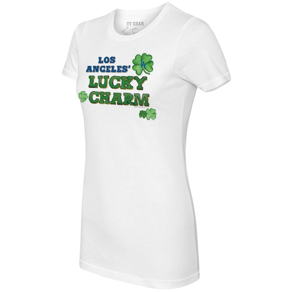 Los Angeles Dodgers Tiny Turnip Women's Lucky Charm T-Shirt - MLB