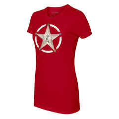 Los Angeles Angels Tiny Turnip Women's Military Star T-Shirt - MLB