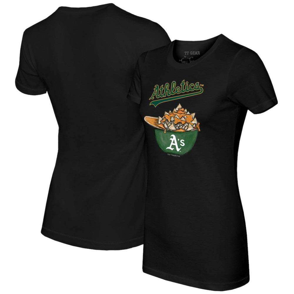 Athletics Tiny Turnip Women's Nacho Helmet T-Shirt - MLB