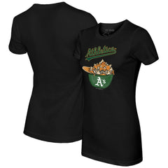 Athletics Tiny Turnip Women's Nacho Helmet T-Shirt - MLB