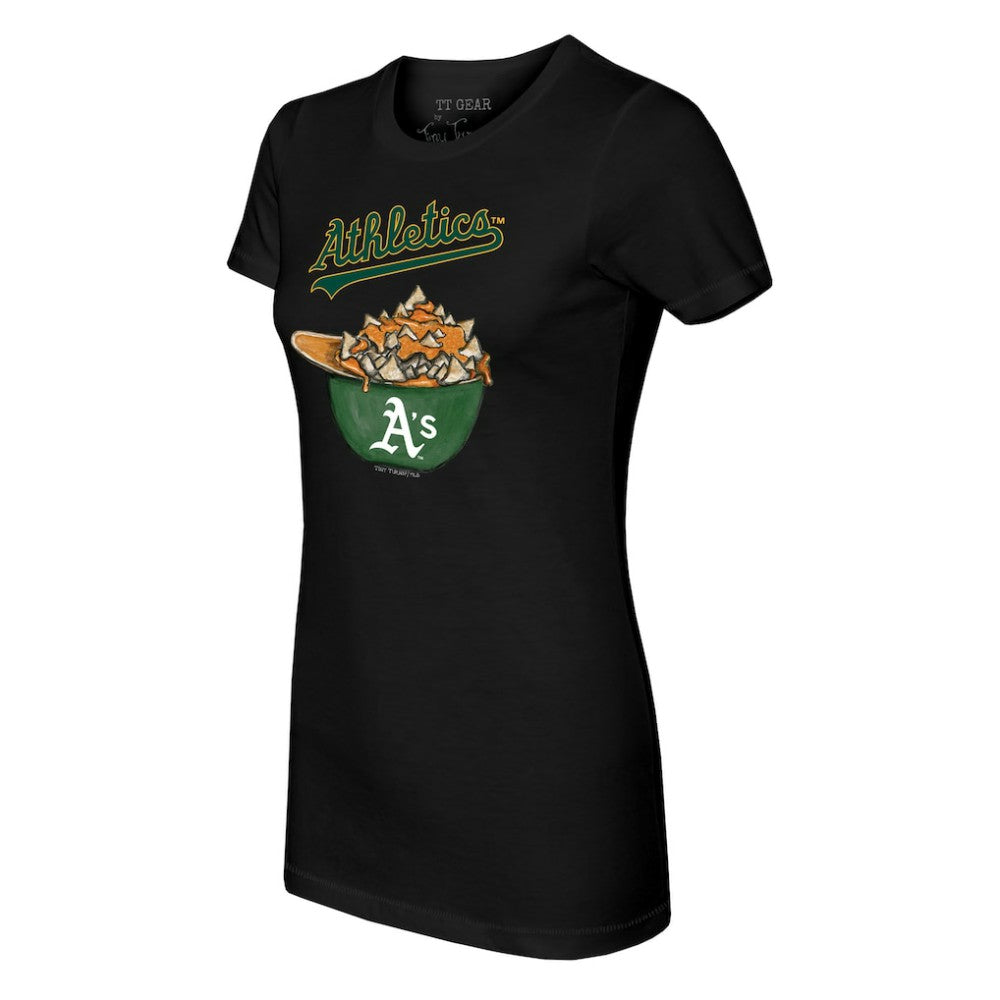 Athletics Tiny Turnip Women's Nacho Helmet T-Shirt - MLB