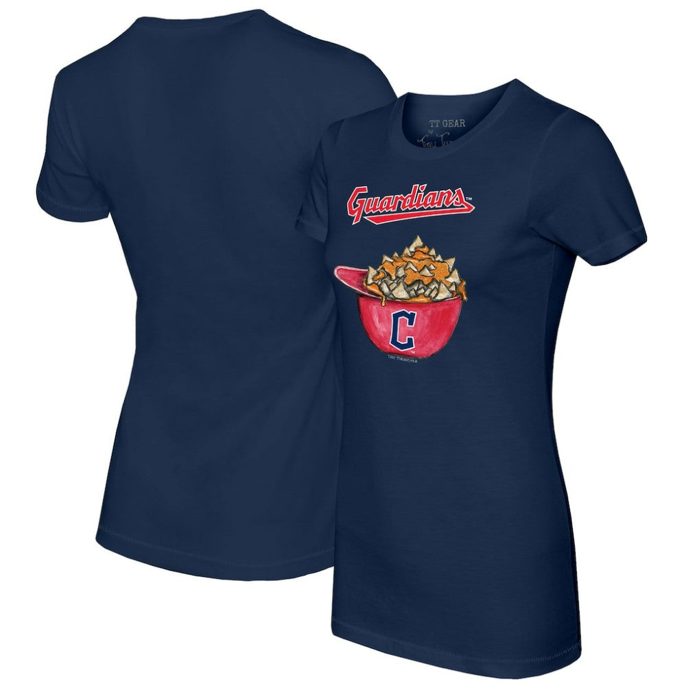 Cleveland Guardians Tiny Turnip Women's Nacho Helmet T-Shirt - MLB