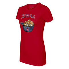 Los Angeles Angels Tiny Turnip Women's Nacho Helmet T-Shirt - MLB