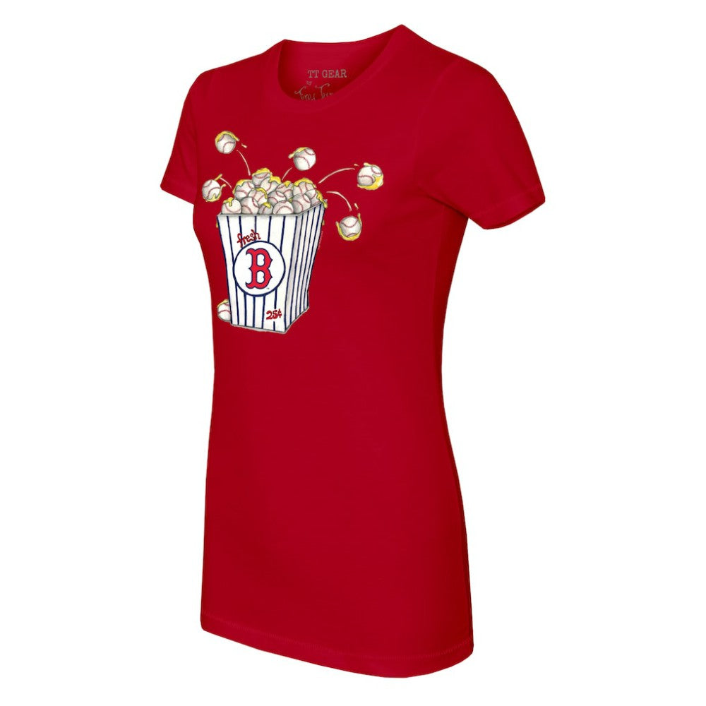 Boston Red Sox Tiny Turnip Women's Popcorn T-Shirt - MLB