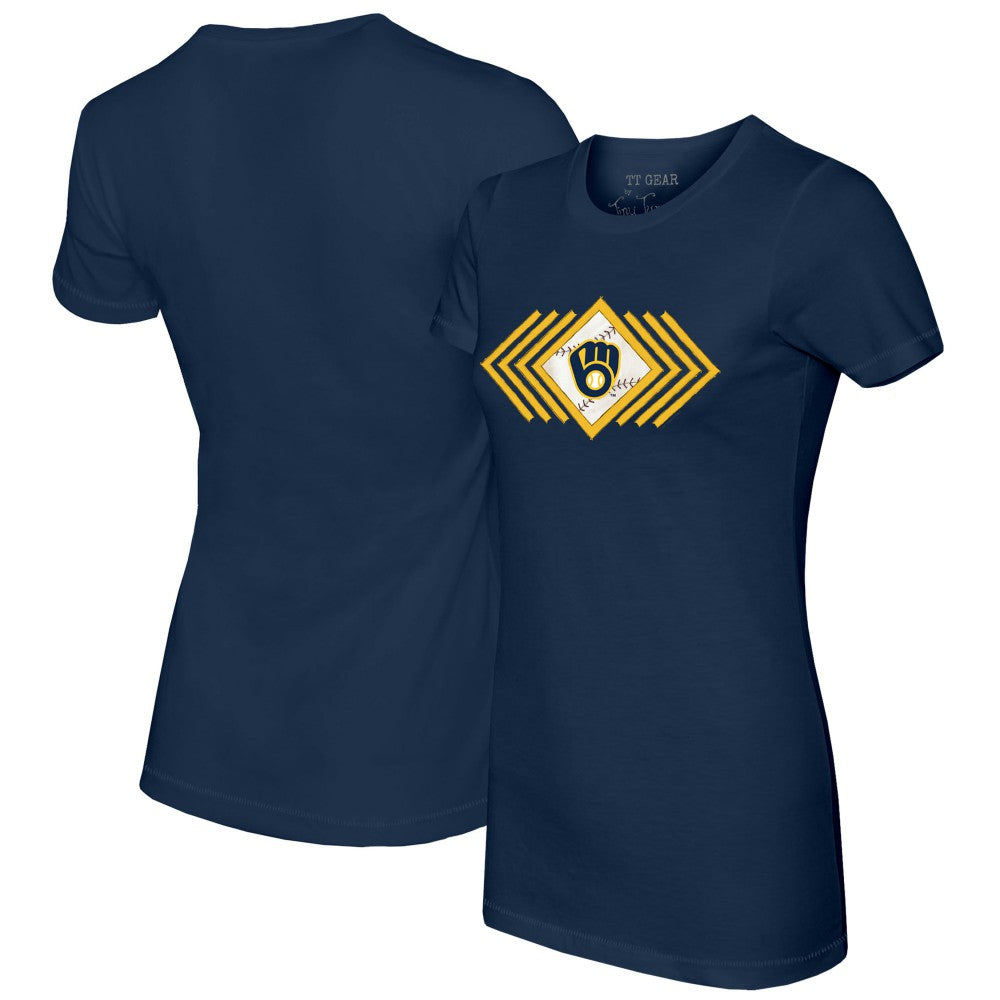 Milwaukee Brewers Tiny Turnip Women's Prism Arrows T-Shirt - MLB