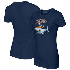 Detroit Tigers Tiny Turnip Women's Shark T-Shirt - MLB