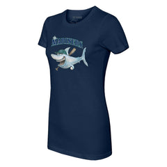 Seattle Mariners Tiny Turnip Women's Shark T-Shirt - MLB