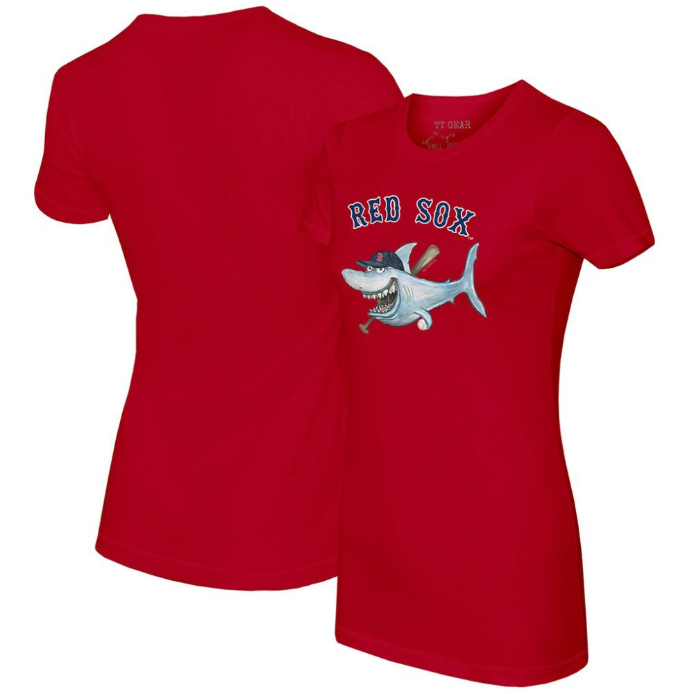 Boston Red Sox Tiny Turnip Women's Shark T-Shirt - MLB