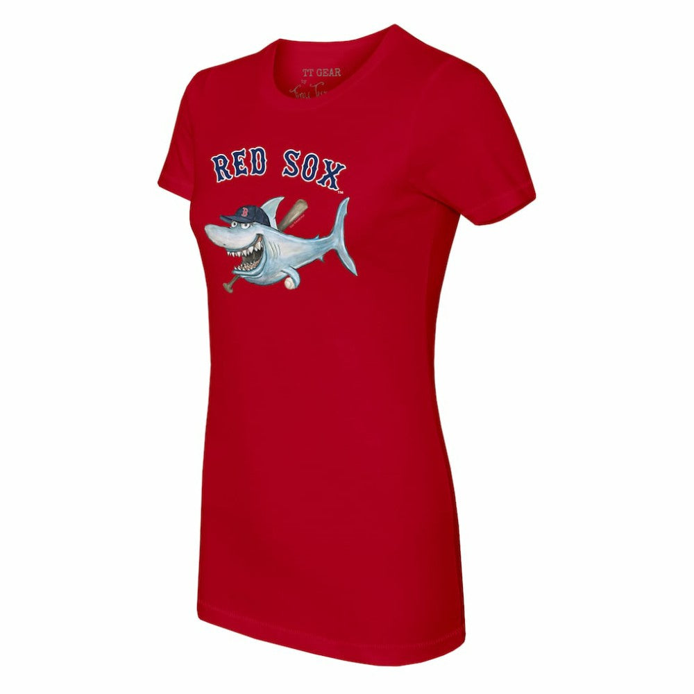 Boston Red Sox Tiny Turnip Women's Shark T-Shirt - MLB