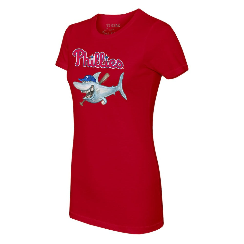 Philadelphia Phillies Tiny Turnip Women's Shark T-Shirt - MLB