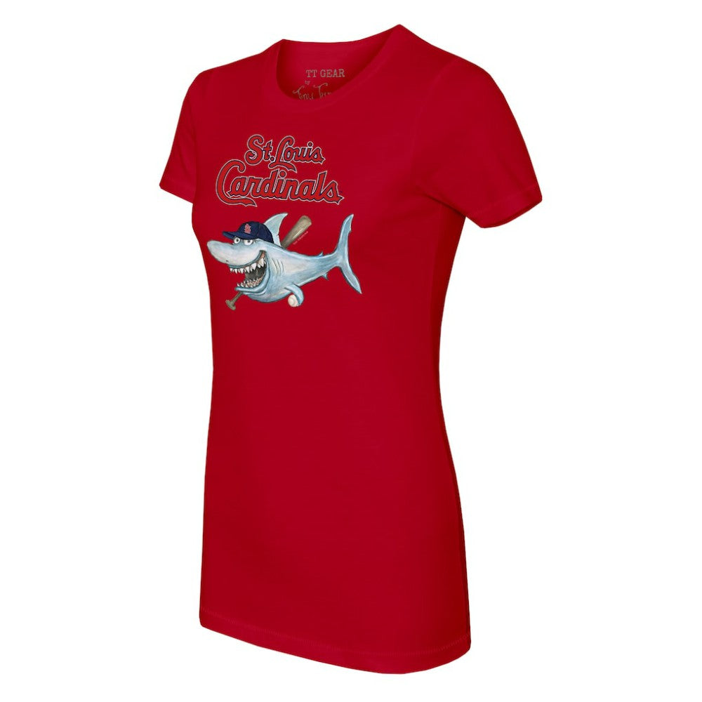St. Louis Cardinals Tiny Turnip Women's Shark T-Shirt - MLB