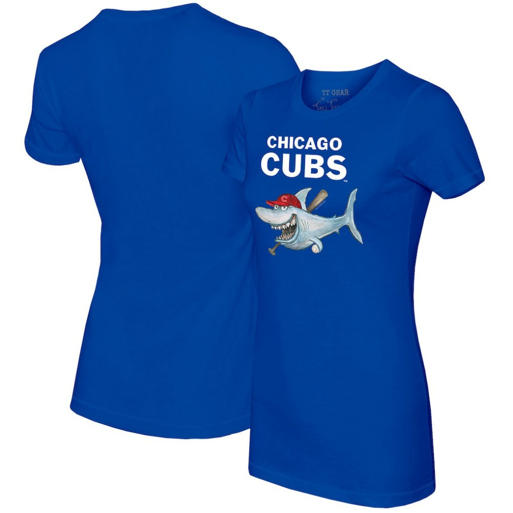 Chicago Cubs Tiny Turnip Women's Shark T-Shirt - MLB