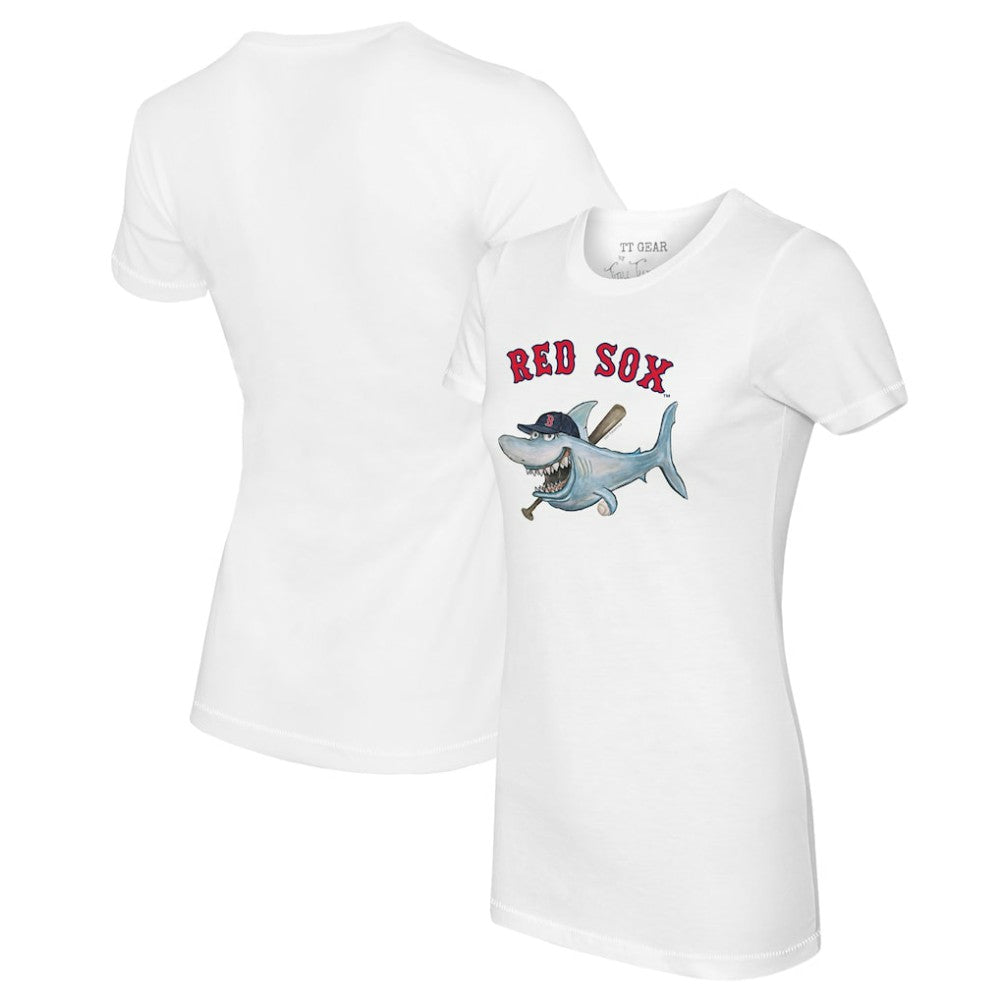 Boston Red Sox Tiny Turnip Women's Shark Logo T-Shirt - MLB