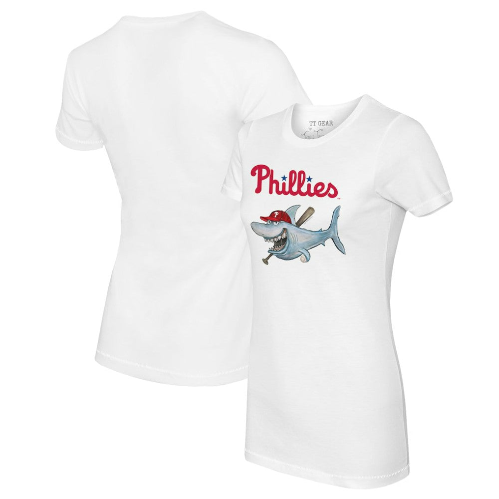 Philadelphia Phillies Tiny Turnip Women's Shark Logo T-Shirt - MLB