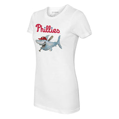 Philadelphia Phillies Tiny Turnip Women's Shark Logo T-Shirt - MLB