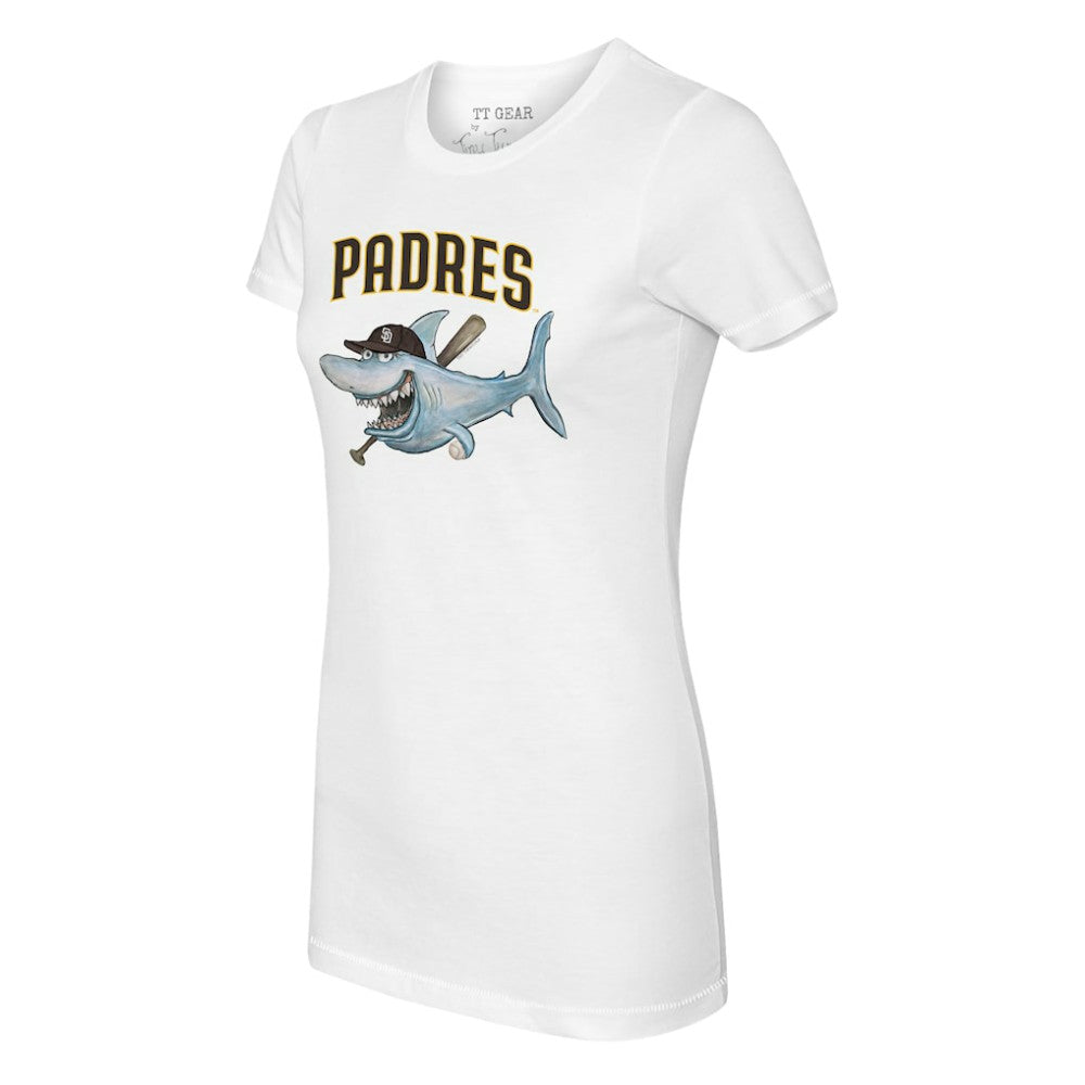 San Diego Padres Tiny Turnip Women's Shark Logo T-Shirt - MLB