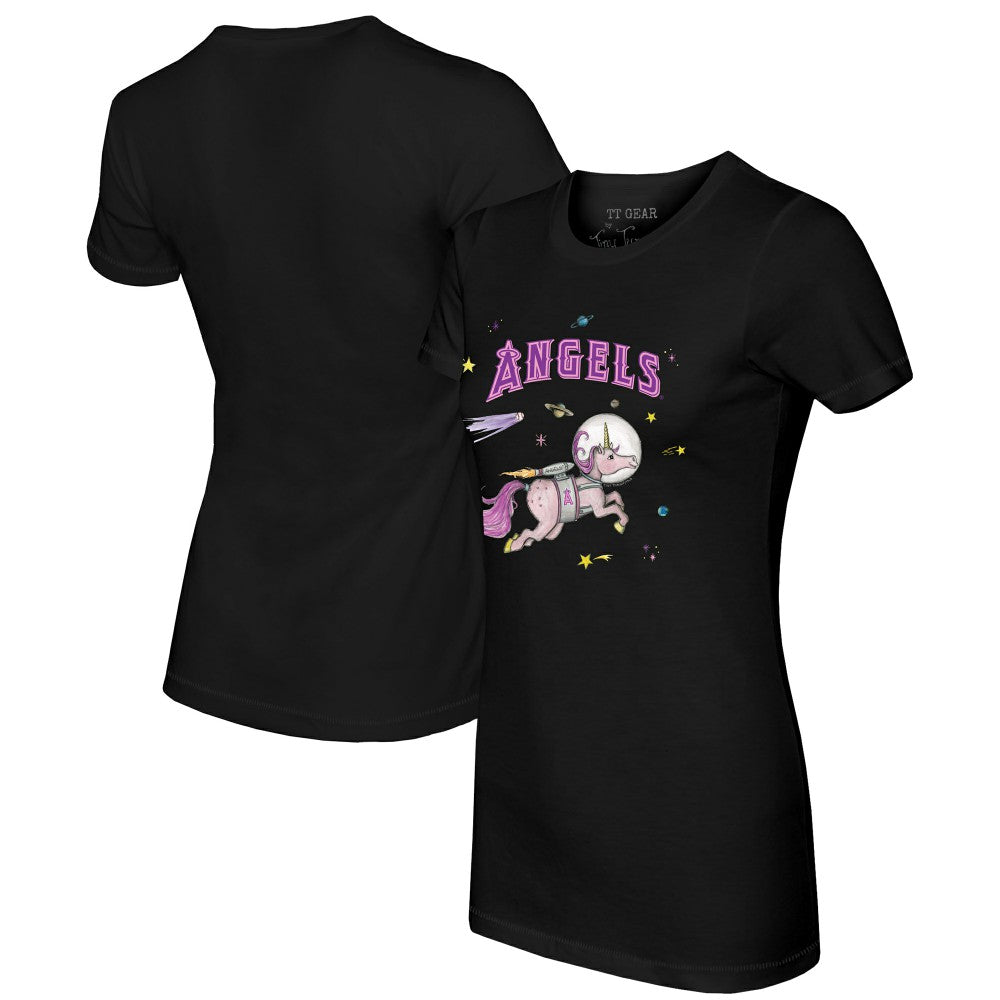 Los Angeles Angels Tiny Turnip Women's Space Unicorn T-Shirt - MLB