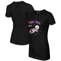 Boston Red Sox Tiny Turnip Women's Space Unicorn T-Shirt - MLB