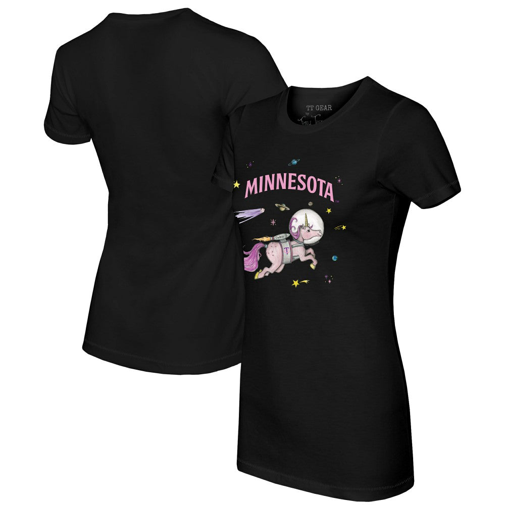 Minnesota Twins Tiny Turnip Women's Space Unicorn T-Shirt - MLB