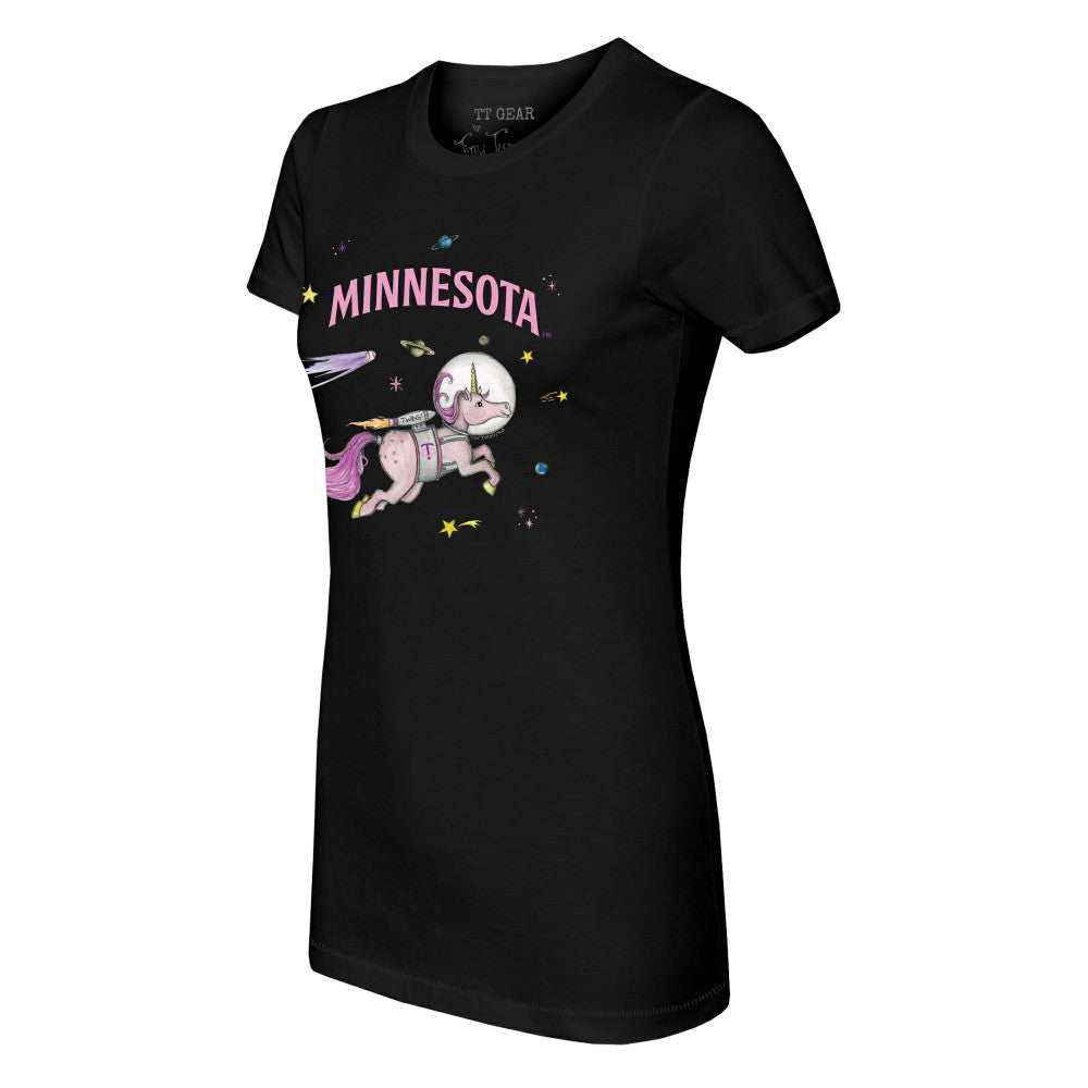 Minnesota Twins Tiny Turnip Women's Space Unicorn T-Shirt - MLB