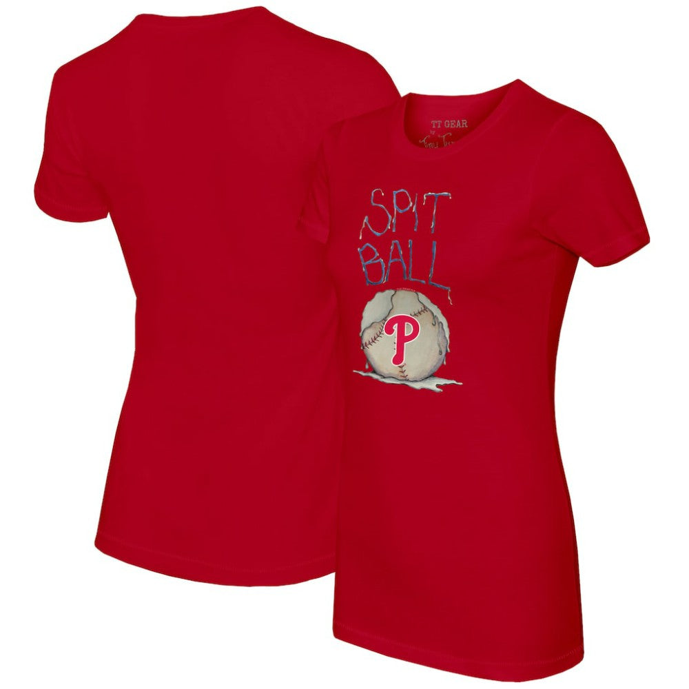 Philadelphia Phillies Tiny Turnip Women's Spit Ball T-Shirt - MLB