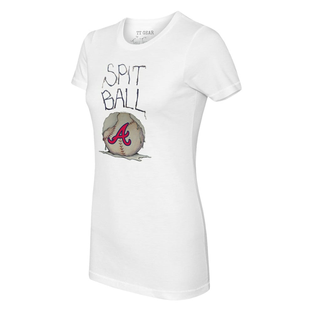 Atlanta Braves Tiny Turnip Women's Spit Ball T-Shirt - MLB