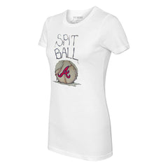 Atlanta Braves Tiny Turnip Women's Spit Ball T-Shirt - MLB