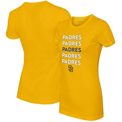 San Diego Padres Tiny Turnip Women's Stacked T-Shirt - MLB